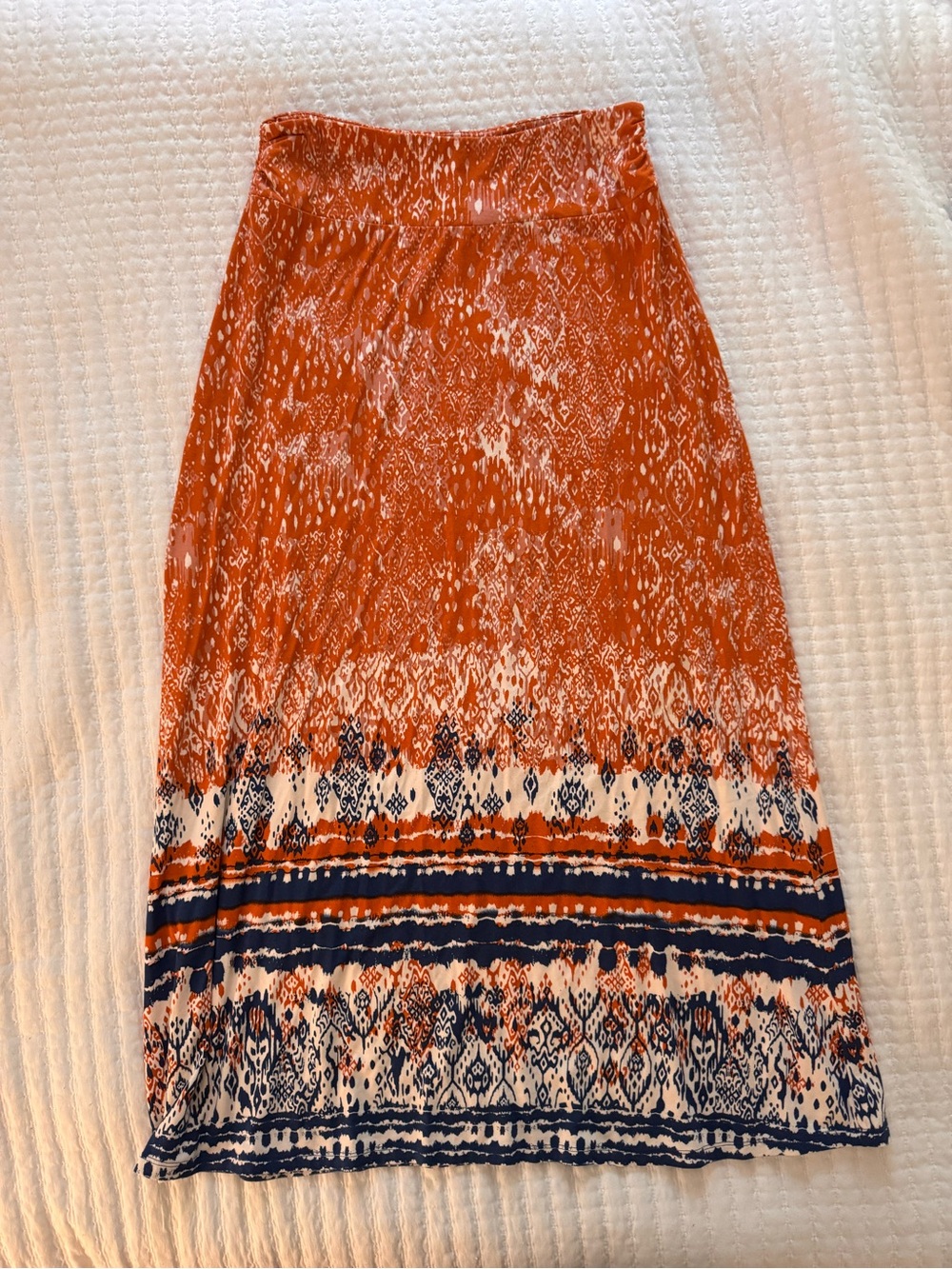 Artisan NY boho printed maxi skirt- Size L